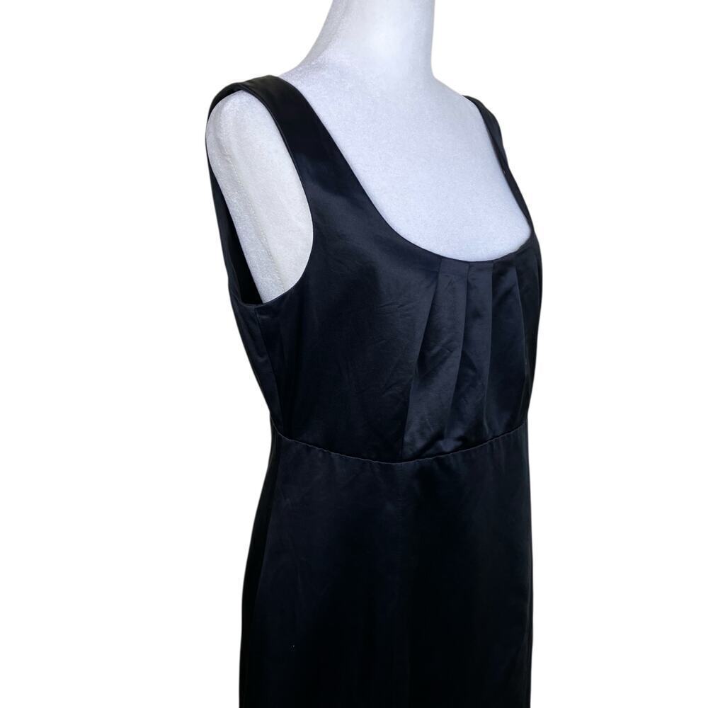 Banana Republic Y2K Sexy Little Black Dress Babydoll Bodice Silk Blend Fitted - Picture 4 of 16